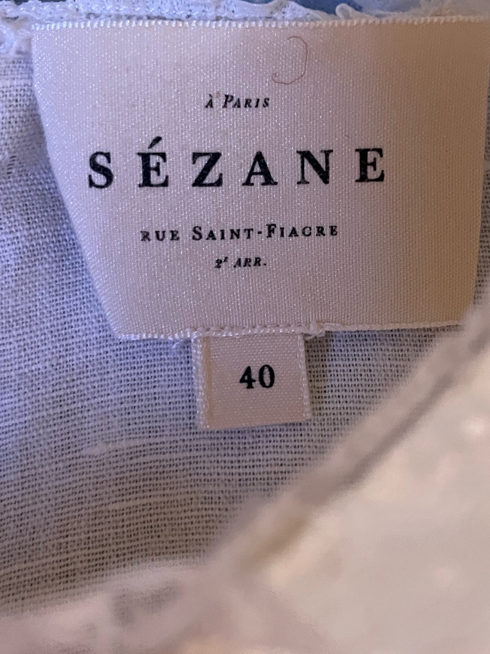 Sezane Frances Blouse in Ecru Size 8/Fr 40 - Picture 10 of 13